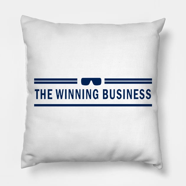 The Winning Business - Blue Pillow by Copizzle