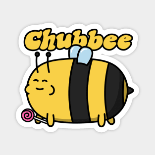 Chubby Bee Pun Chubbee Magnet