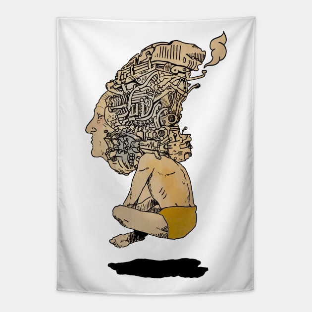 Sober, front and center Tapestry by  jaredcodywolf