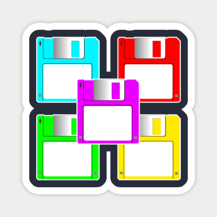 Colourful Floppy Disks Magnet