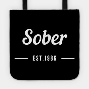 Sober Since 1986 - Recovery Emotional Sobriety Tote
