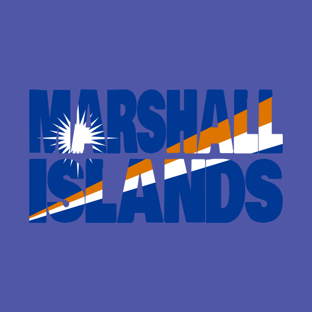 Marshall Islands flag stencil by Kuni Art