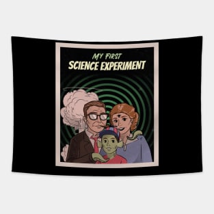 My First Science Experiment - Vintage Dark Humour Tapestry