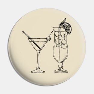 Summer cocktail vacation beach resort theme Pin