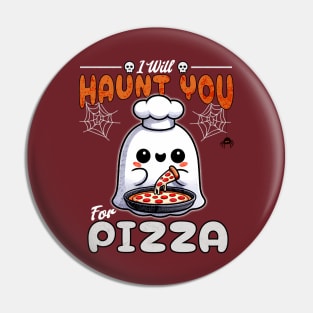 Pizza Chef Cute Ghost Pin