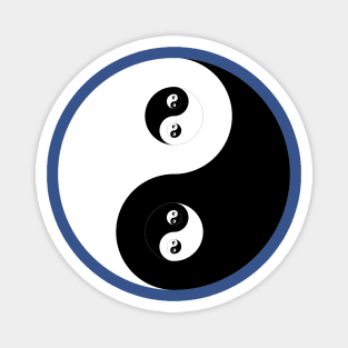 Ying Yang B&W Magnet