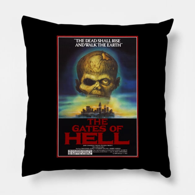 The Gates of Hell / City of the Living Dead Pillow by pizowell