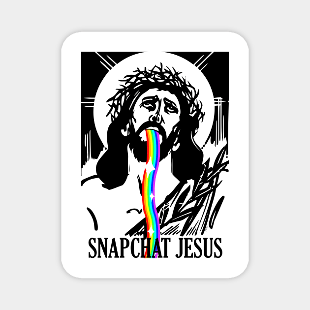 Snapchat Jesus Magnet by artpirate