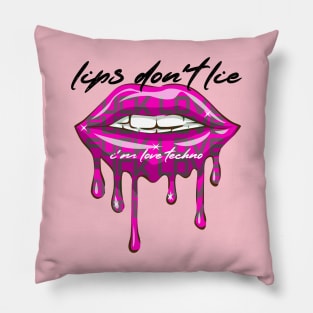 lips don't lie 2 Pillow