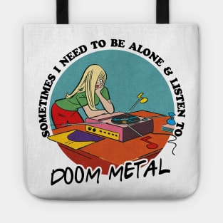 Doom Metal Music Obsessive Fan Design Tote