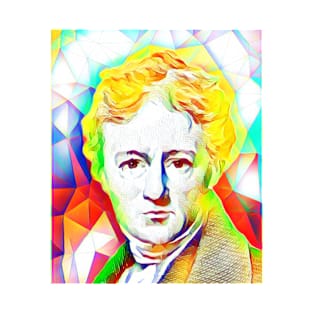 Charles Lamb Colourful Portrait | Charles Lamb Artwork 11 T-Shirt