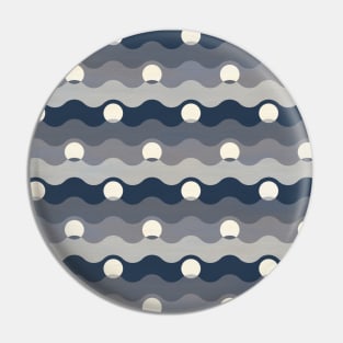 Ocean Pearls Pattern - Storm Pin
