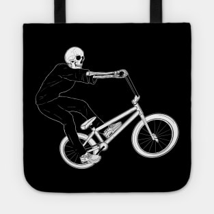 Skeleton Riding BMX Bike Tote