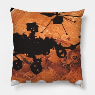 Mars 2020 Mission Perseverance Rover  and Helicopter Ingenuity Pillow