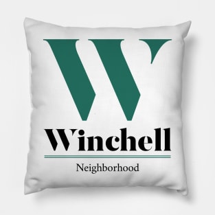 Winchell Neighborhood Kalamazoo Design Pillow