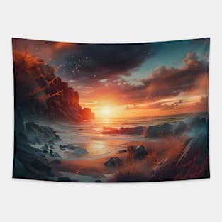 Sunset Exposure Tapestry