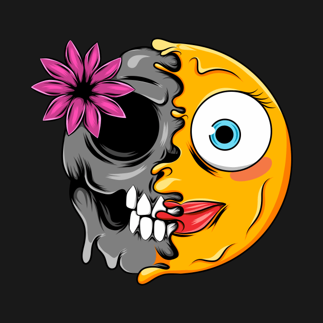 Flower Girl Zombie Emoji by D3monic