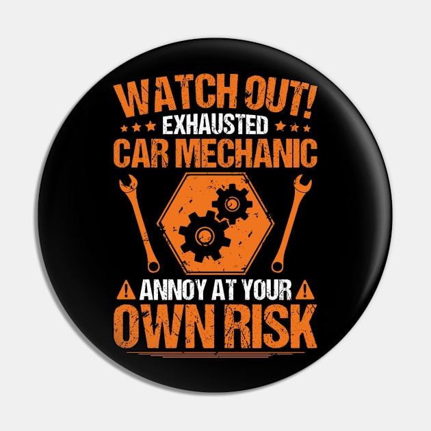 Car Mechanic/Mechanics/Gearhead/Nut Runner/Gift Pin by Krautshirts