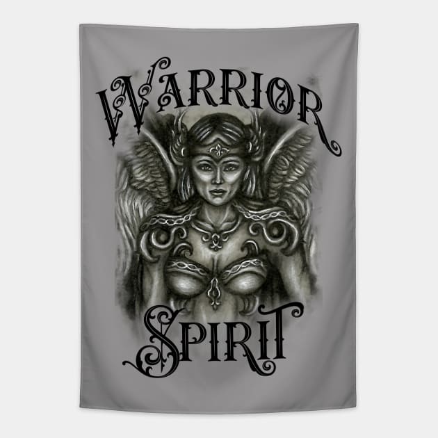 Warrior Spirit Light Tapestry by TAS Illustrations and More