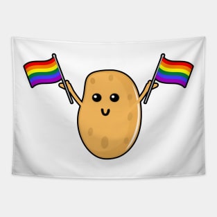 Pride Potato With LGBTQ Flags Tapestry