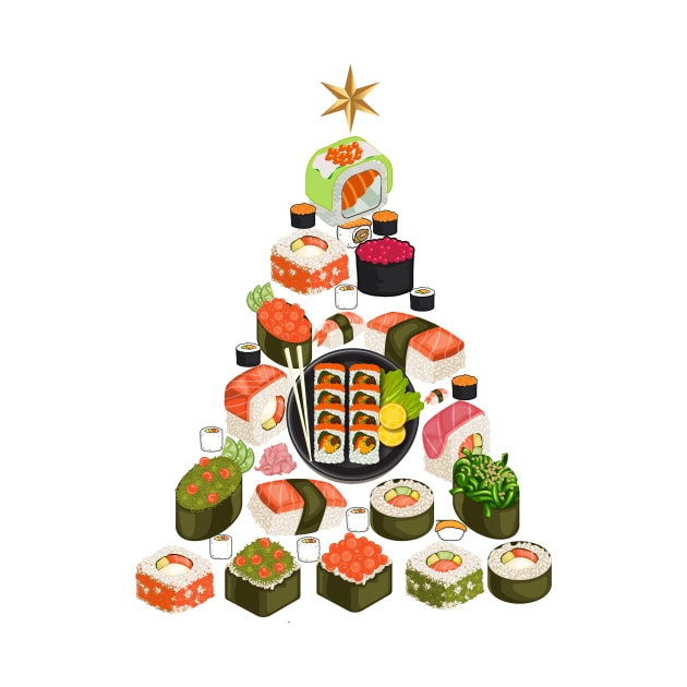 Sushi Christmas Tree by FERRAMZ