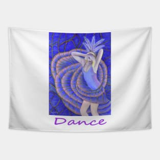 Dancer woman girl at mardi gras Tapestry