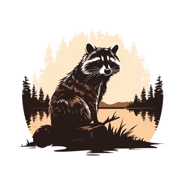 raccoon by Ninja banana