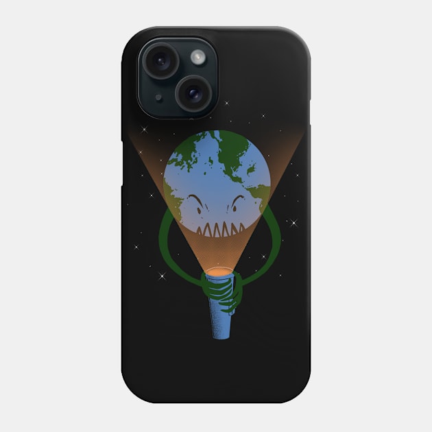 Scary earth Phone Case by barmalisiRTB