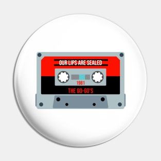 The Go-Go's Classic Retro Cassette Pin