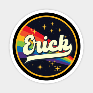 Erick // Rainbow In Space Vintage Style Magnet