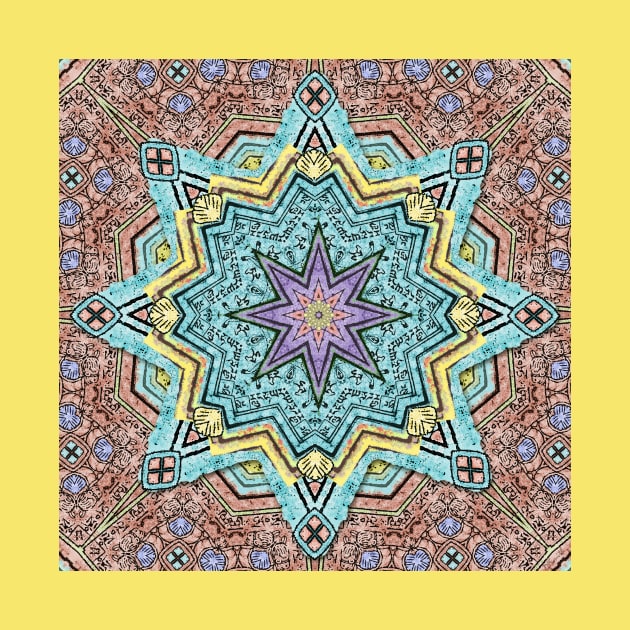 Shell Star Mandala by DISmithArt