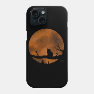 Full Moon Cat Phone Case