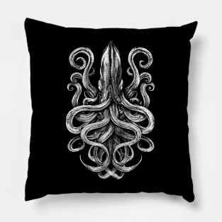 White Kraken Pillow