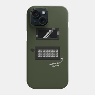 Blitz - Wait For Flash! (German lettering) Phone Case