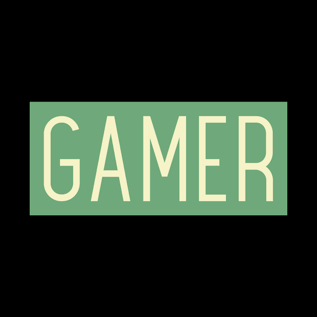 Gamer minimalist by Derek Player One