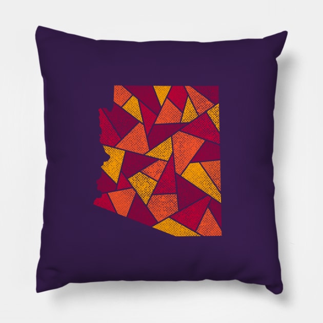 Arizona Mosaic - Desert Sunrise Pillow by dSyndicate