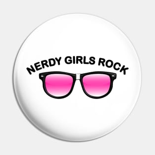 Nerdy Girls Rock Pin