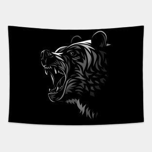 Tribal Bear Attack Tapestry