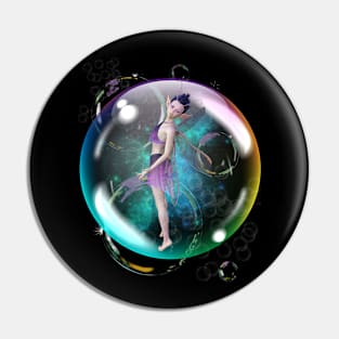 Pixie fairy in a bubble Pin