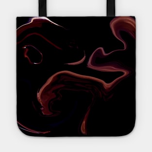 Spilled Wine - Digital Liquid Paint Swirls Tote