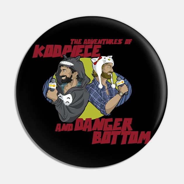 Kodpiece and Danger Bottom Pin by TheTrickyOwl