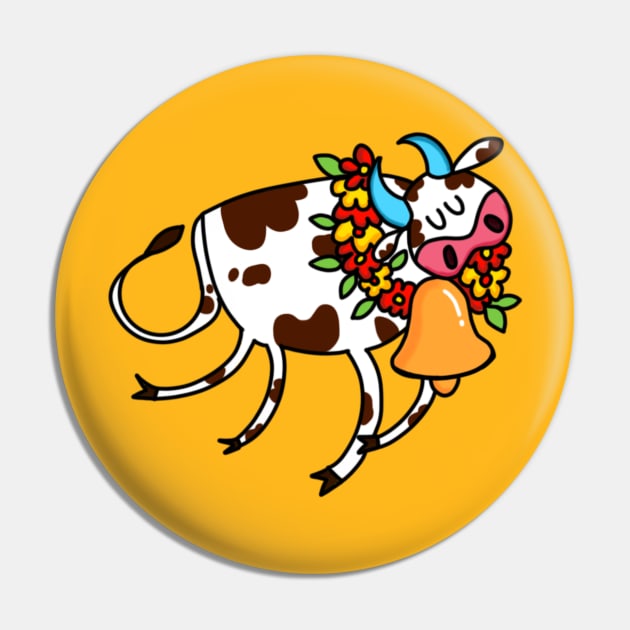 Holy Cow Pin by WoodleDoodleDesigns