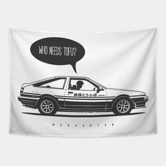 AE86 Trueno Tapestry by Markaryan