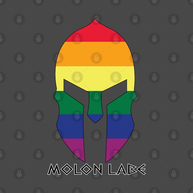 Rainbow Spartan Helmet by Operation Blazing Sword