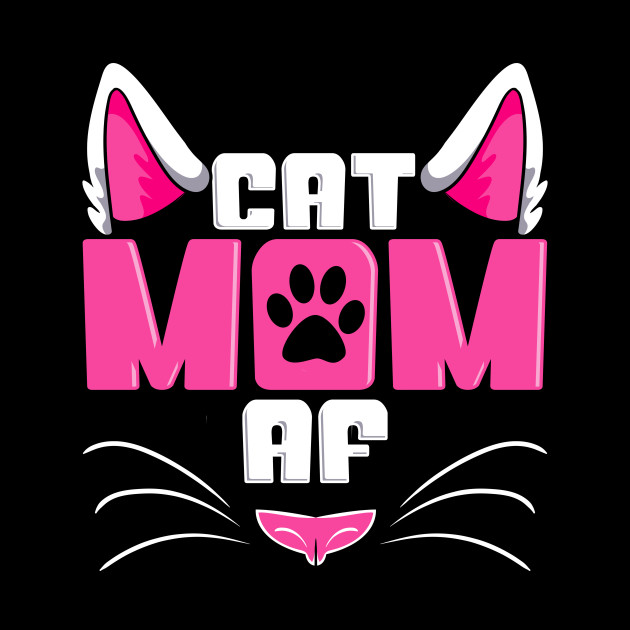 Funny Cat Mom Af Crazy Cat Lady Meme Cat Mom Af Tapestry