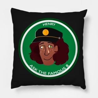 Henry Button - with text Pillow