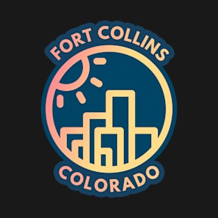 Fort Collins Colorado badge T-Shirt