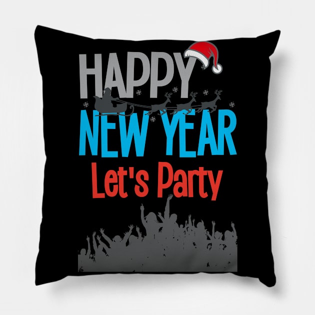 Happy new year Pillow by queenpro