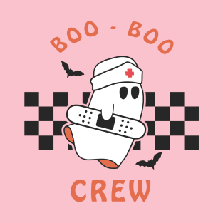 Boo Boo Crew Nurse Ghost Halloween T-Shirt