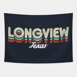 Retro Longview Texas Tapestry